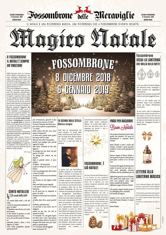 Fossombrone Magic Christmas 2018 